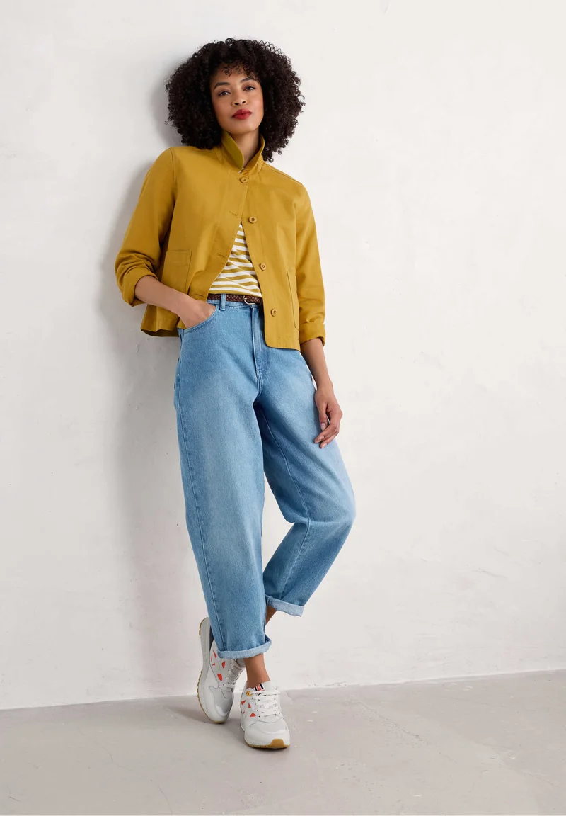 % SEASALT CORNWALL Leichte Sommerjacke Coombe Lane Jacket, Farbe: Chamomile