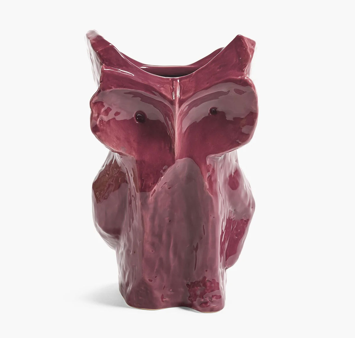 Eule Vase L aubergine After Midnight, Kollektion Midnight creatures von Marni, Höhe ca. 30 cm