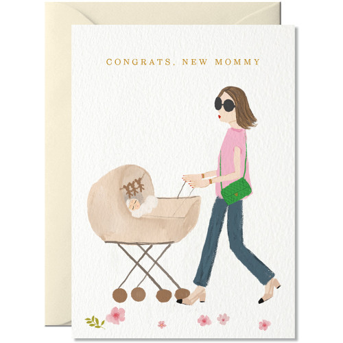 Nelly Castro Doppelkarte "Congrats, New Mommy  "Geburt, Muttertag