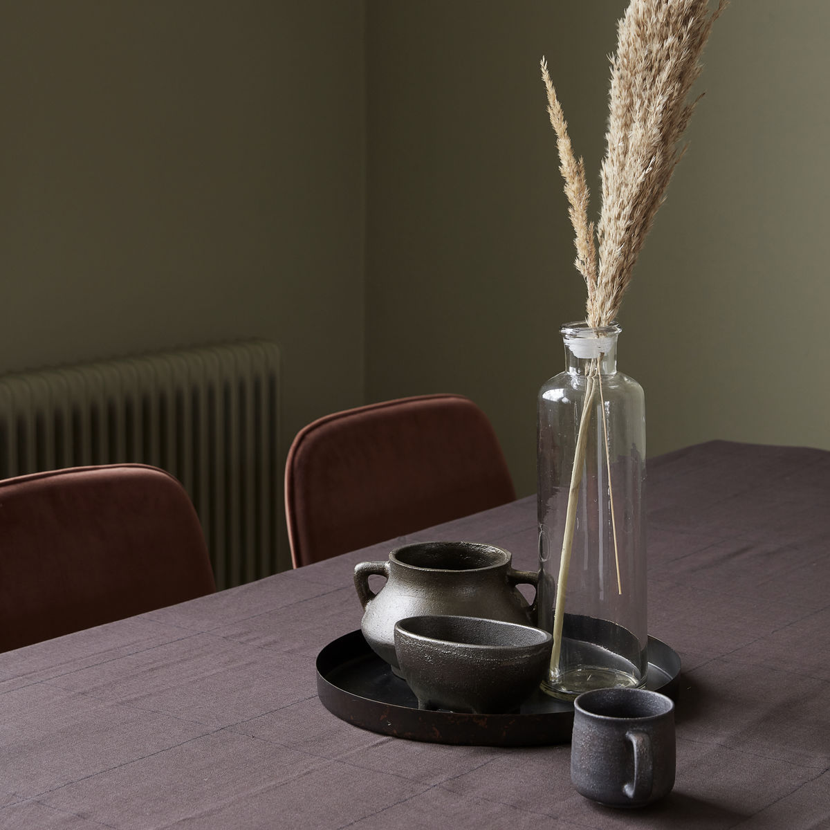 House doctor Tischdecke, Virra, Braun, ca. 330 x 140 cm, von house doctor