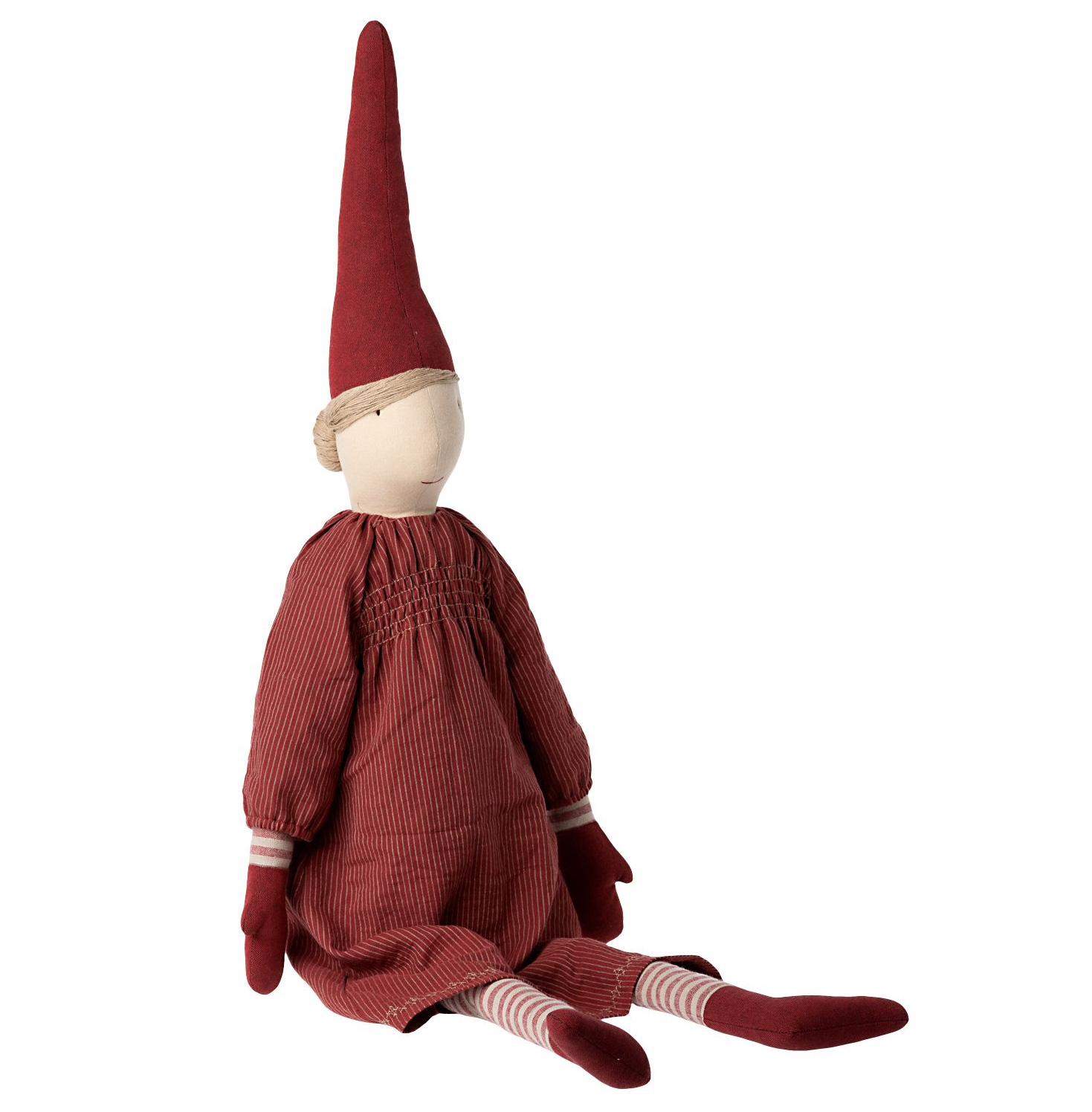 Maileg Wichtel Mega Pixy Mädchen Nr. 1, ca. 105 cm ☆ Rotes Kleid