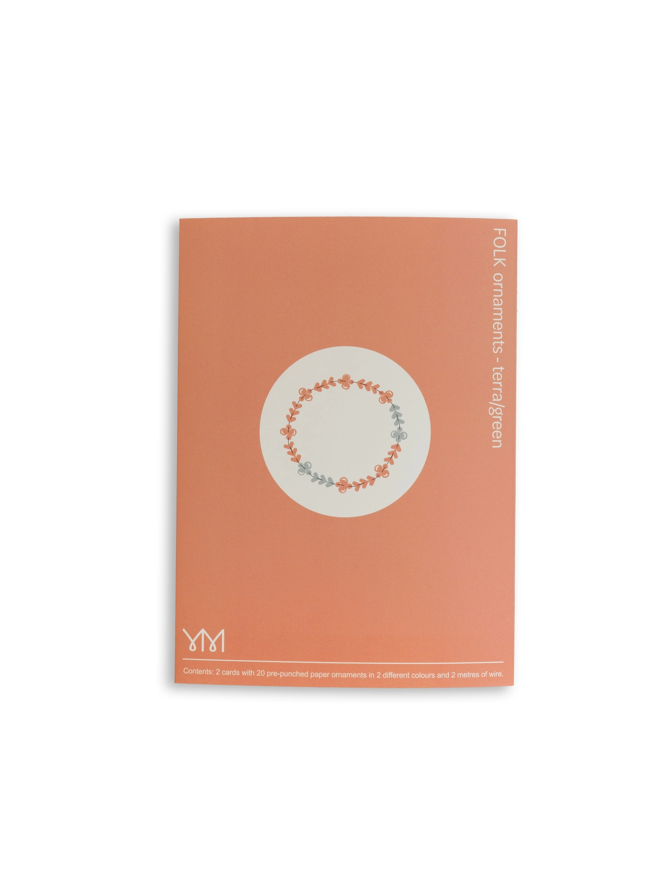 Jurianne Matter FOLK - Papierornamente in Terra- und Grün-Tönen , Bastelset