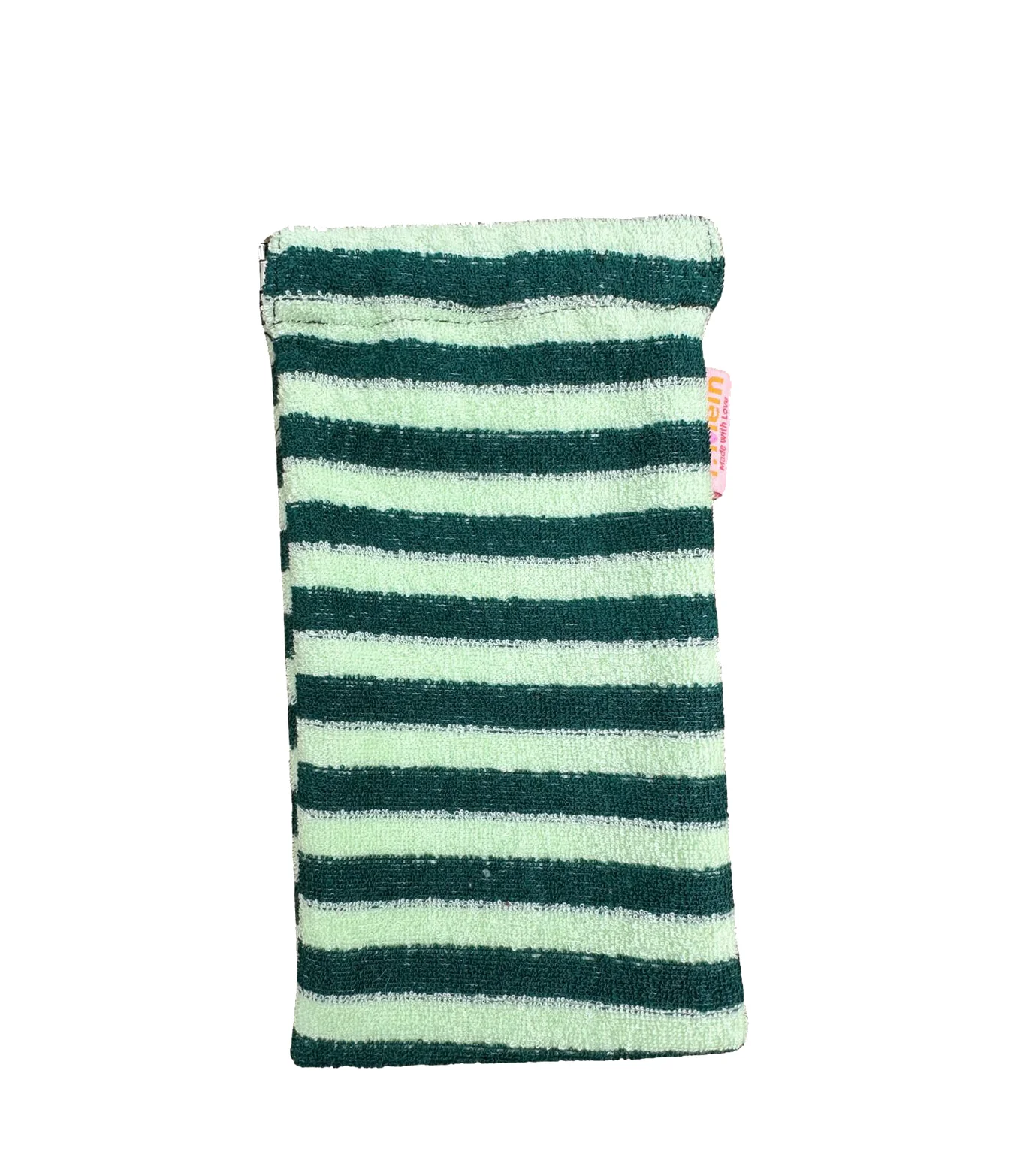 Frottee Brillenetui Streifen Petrol/grün ...Wir lieben Frottee!  