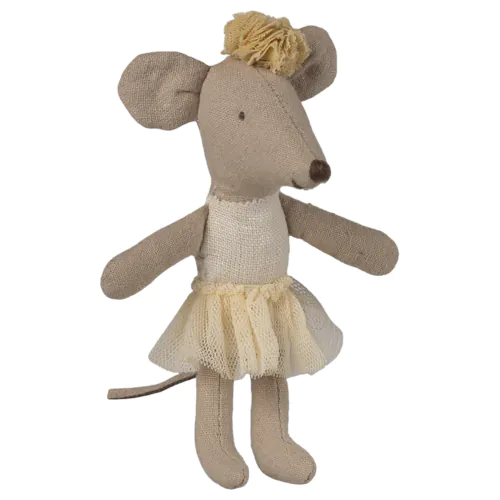 Maileg Ballerina Maus, Kleine Schwester – Off Weiß, ca. 11 cm