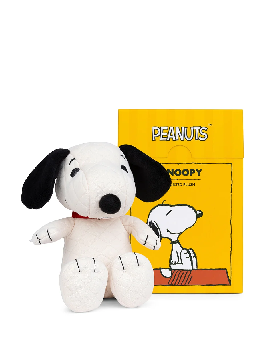The Peanuts Snoopy Quilted Jersey in Geschenkbox, Creme , ca. 17 cm 