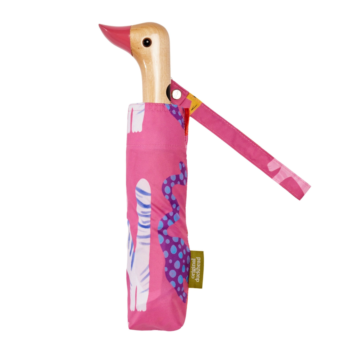 Regenschirm Original Duckhead ARTY CATS Fuchsia,  Compact Duck Umbrella  , Katze