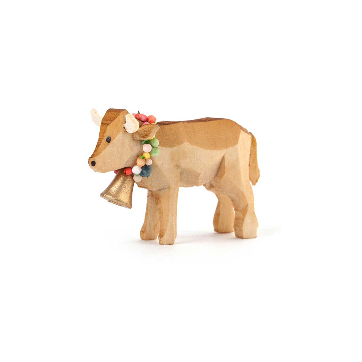 Almabtrieb-Kuh , ca.4,5 cm , Miniatur aus dem Erzgebirge