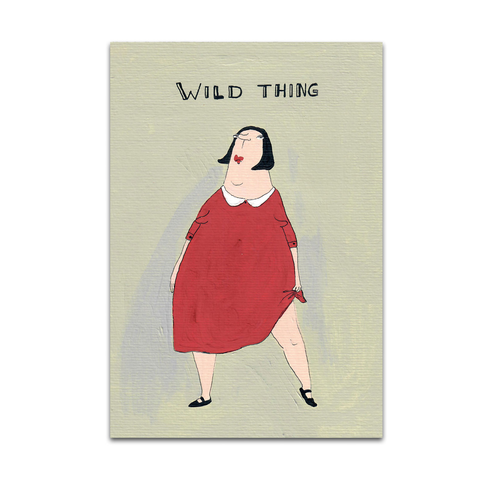 Postkarte kittiekatstudio Wild Thing  von kittiekatstudio