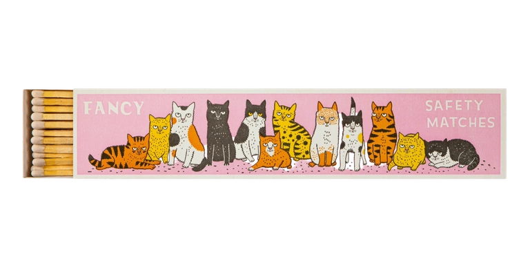 Archivist Gallery Lange Streichhölzer "Fancy Cats" von Archivist Gallery , ca.6 x 29 cm , Katzen