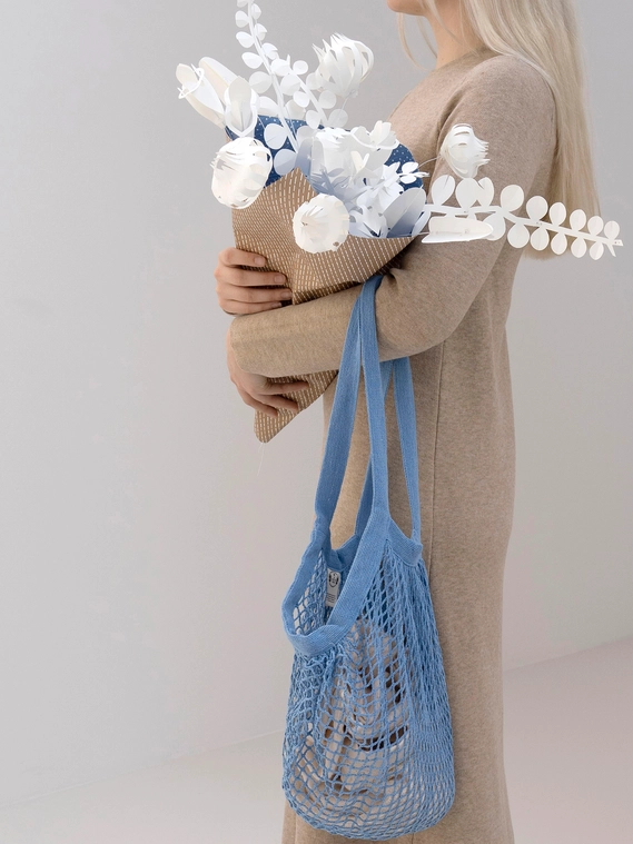 Jurianne Matter FIELD flowers large - WHITE, Bastelset 