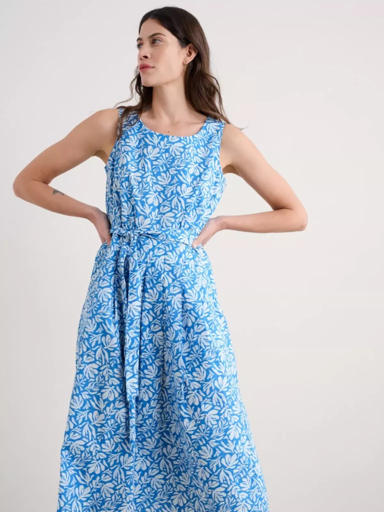 % SEASALT CORNWALL Sommerkleid Belle Dress-Cut Out Seaweed Clear Sky %