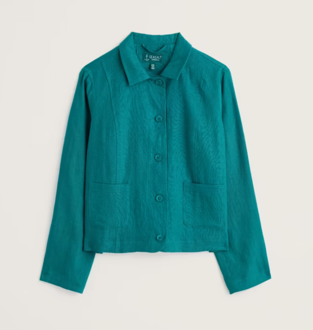 SEASALT CORNWALL Arame Leinenjacke, Farbe Deep Dive