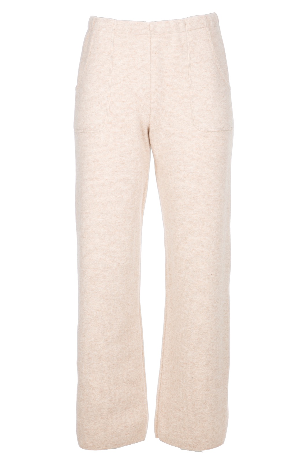 DUNQUE Hose Uni, Farbe natur, 100% Schurwolle , Made in Germany 