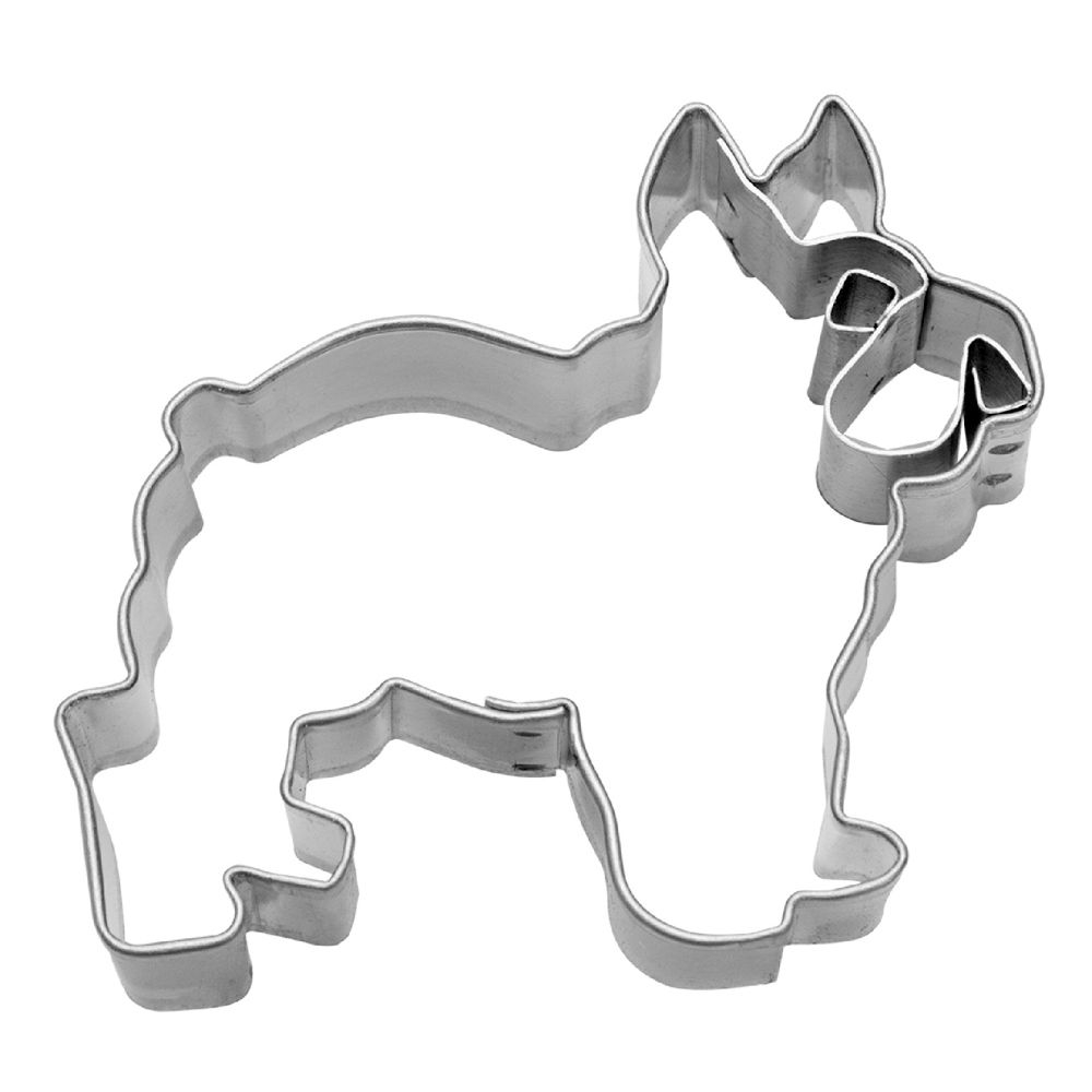 % Ausstecherle Bulldogge Edelstahl 6,5 cmvon Städter, Prägeausstecher, Plätzchen Backen , Hund