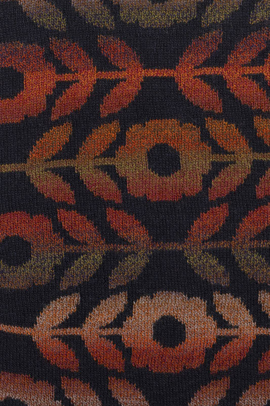 McKernan Handstulpen "SHANGRILA" NIGHT SIGNAL, ca. 27 x 8 cm, 100% feine Wolle, Pulswärmer
