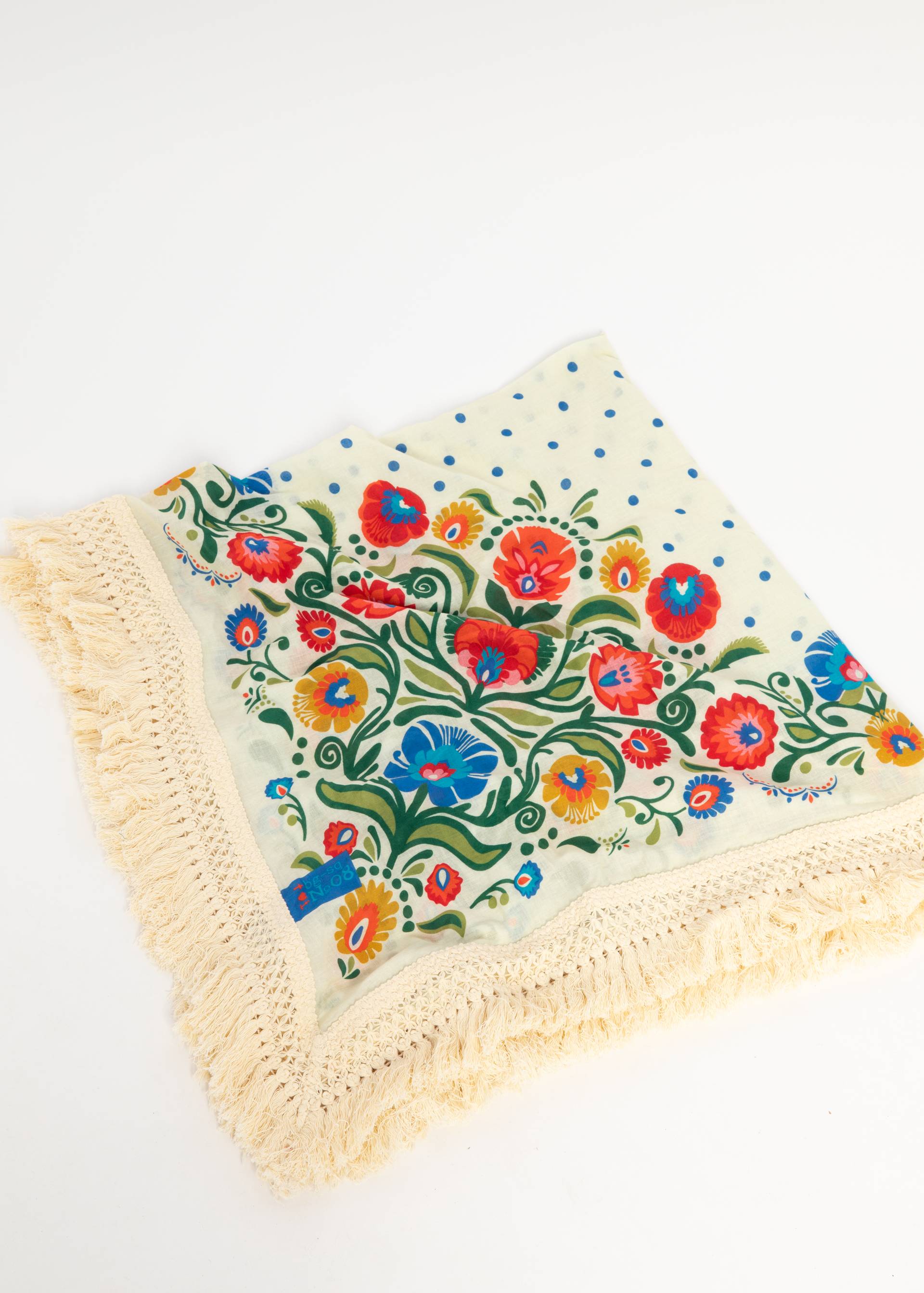 Blutsgeschwister Tuch BG Square - dots for folk, ca. 110 x 110 cm