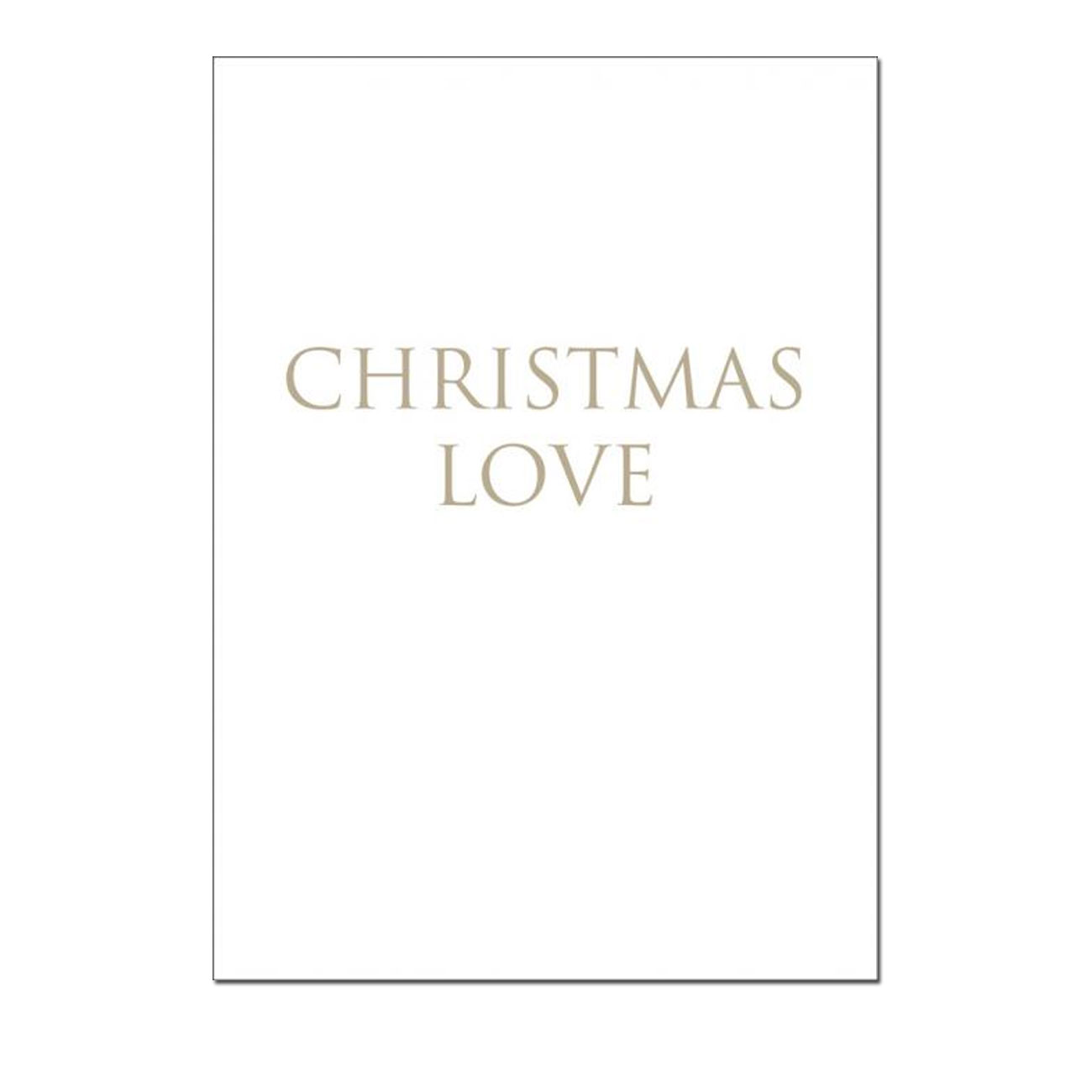 Wunderwort Postkarte CHRISTMAS "Christmas Love"