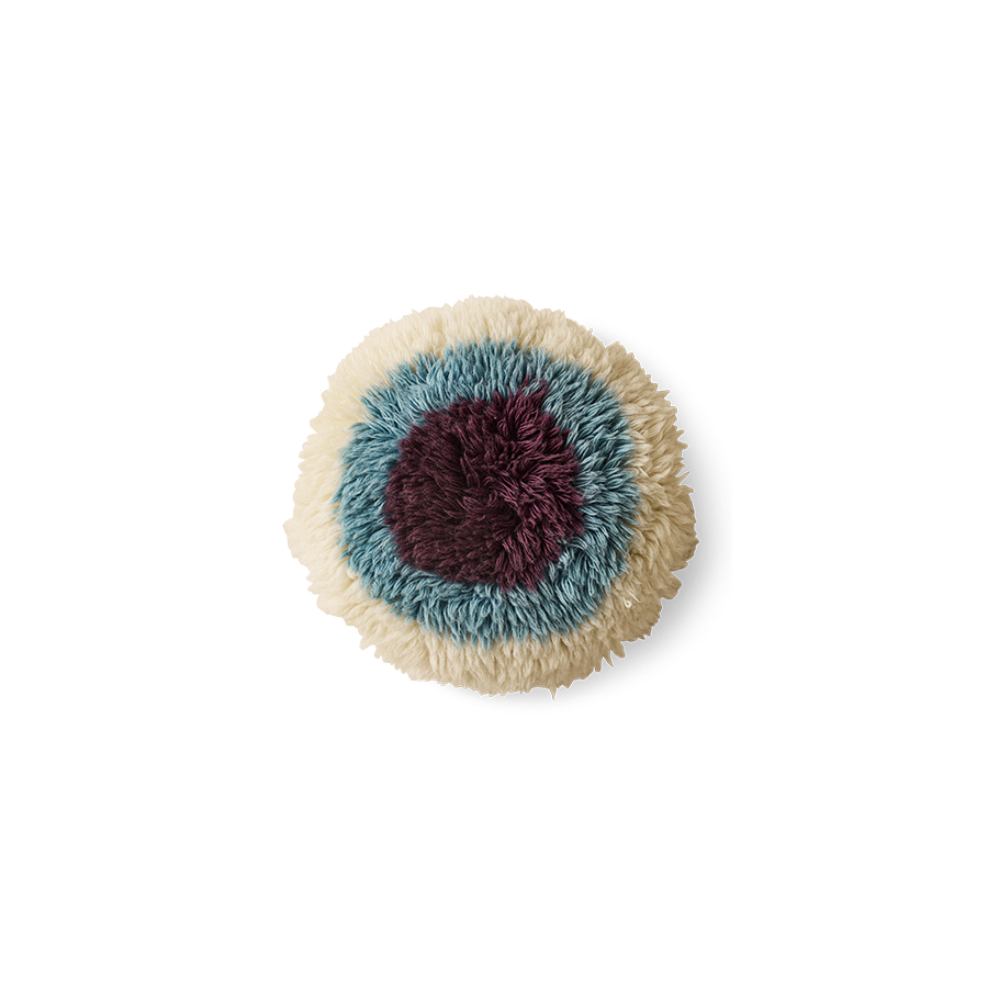 HKliving Kissen Fluffy rund, D. ca. 40 cm, Fluffy cushion, eye catcher