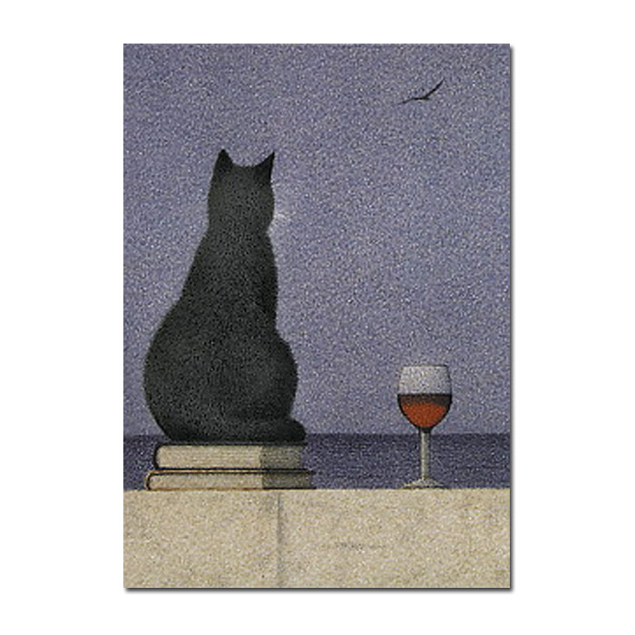 Inkognito Postkarte  Katze am Meer  von Quint Buchholz