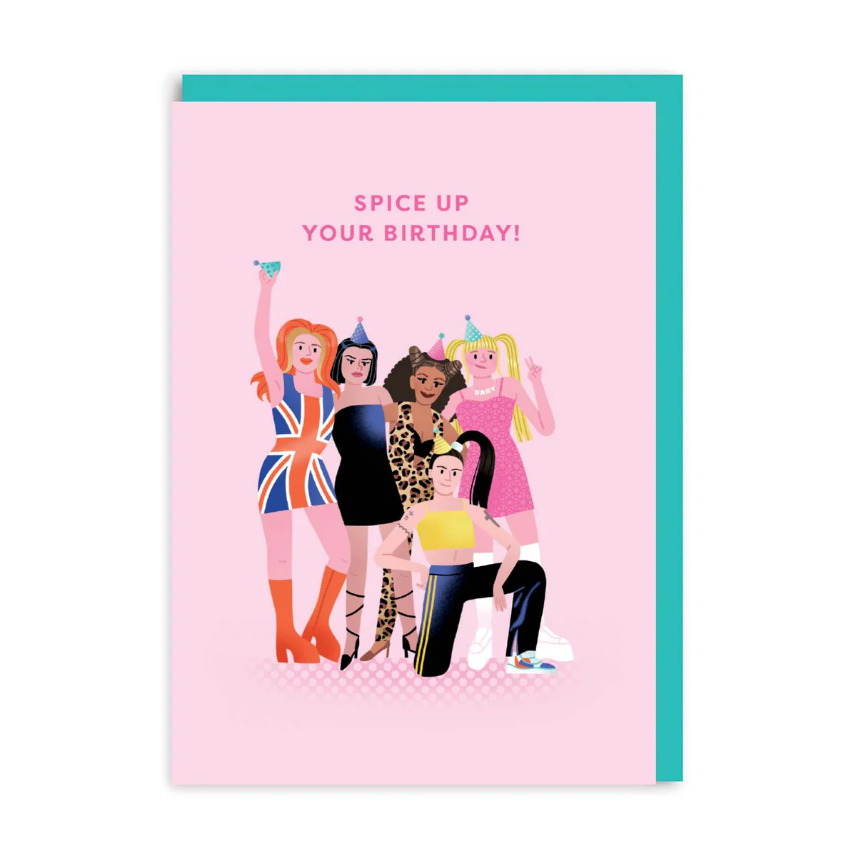 OH DEER Grußkarte ICONS Spice Girls Birthday Card, Geburtstag 