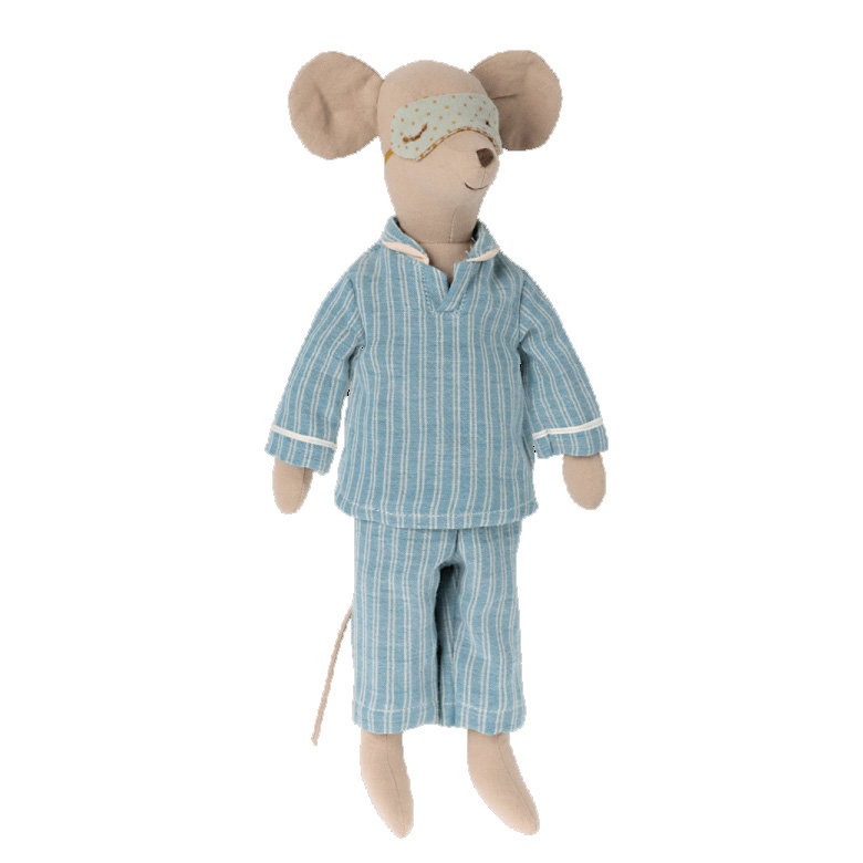 Maileg Maus im Pyjama, Medium, ca. 33 cm, Medium mouse, Pyjamas