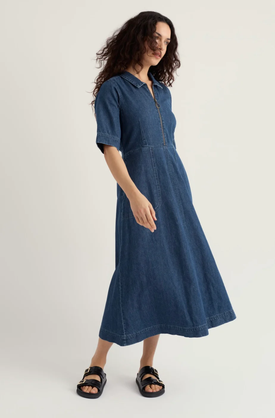 % SEASALT CORNWALL Jeanskleid Gwenter Dress-Mid Wash