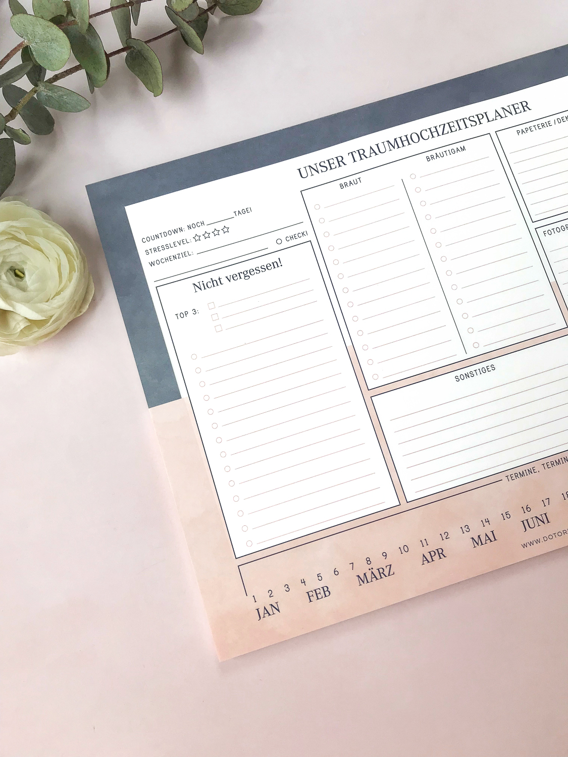 Hochzeitsplaner A4 von Dot or Dash