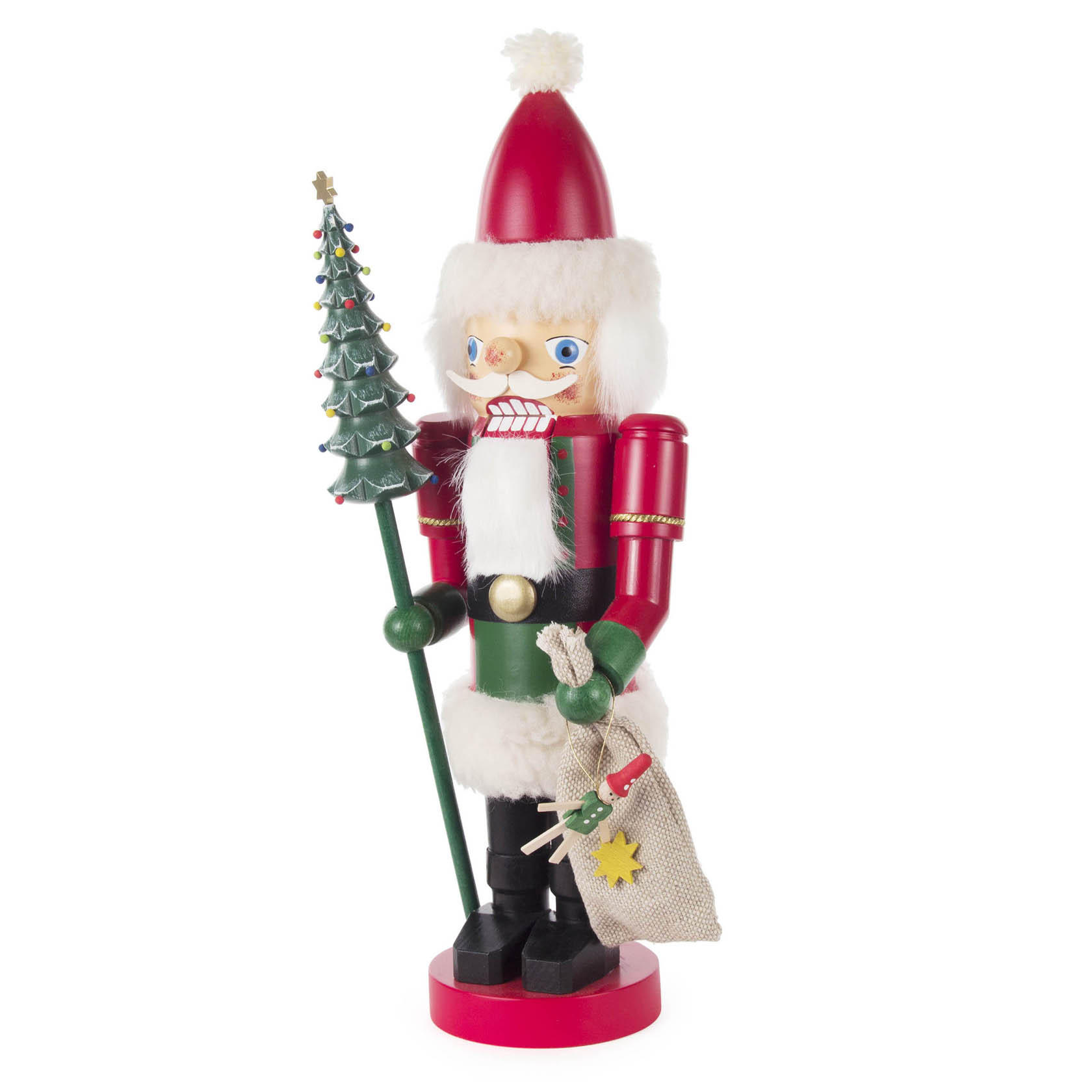 Erzgebirge  Nussknacker Weihnachtsmann, ca. 35 cm, Nußknacker 