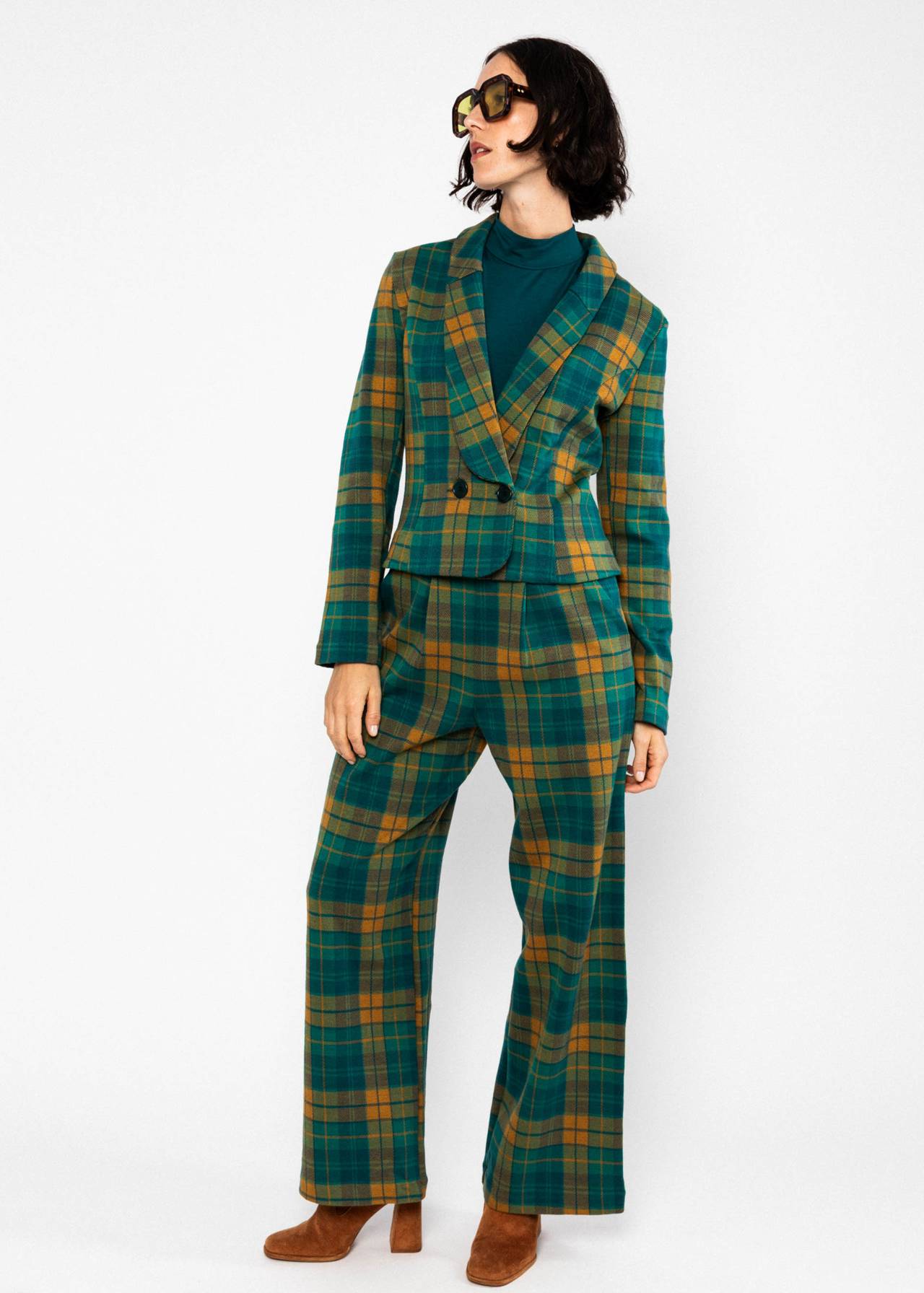 Blutsgeschwister Blazer Tailored Threads, classy sassy check