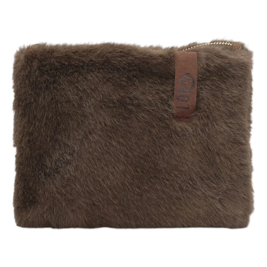 LOT83 Tasche Pia 36, Plüsch braun, ca. 19 x 13 cm