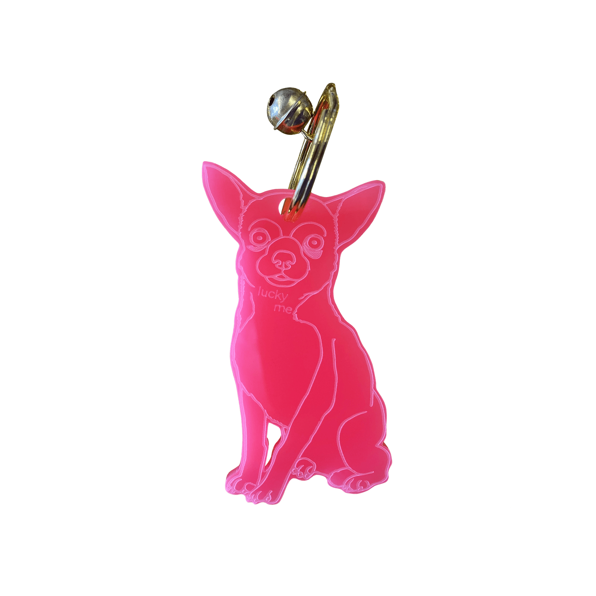 LUCKY MES  Chihuahua Schlüssel- Taschen- Anhänger Lucky Chihuahua (shorthair)