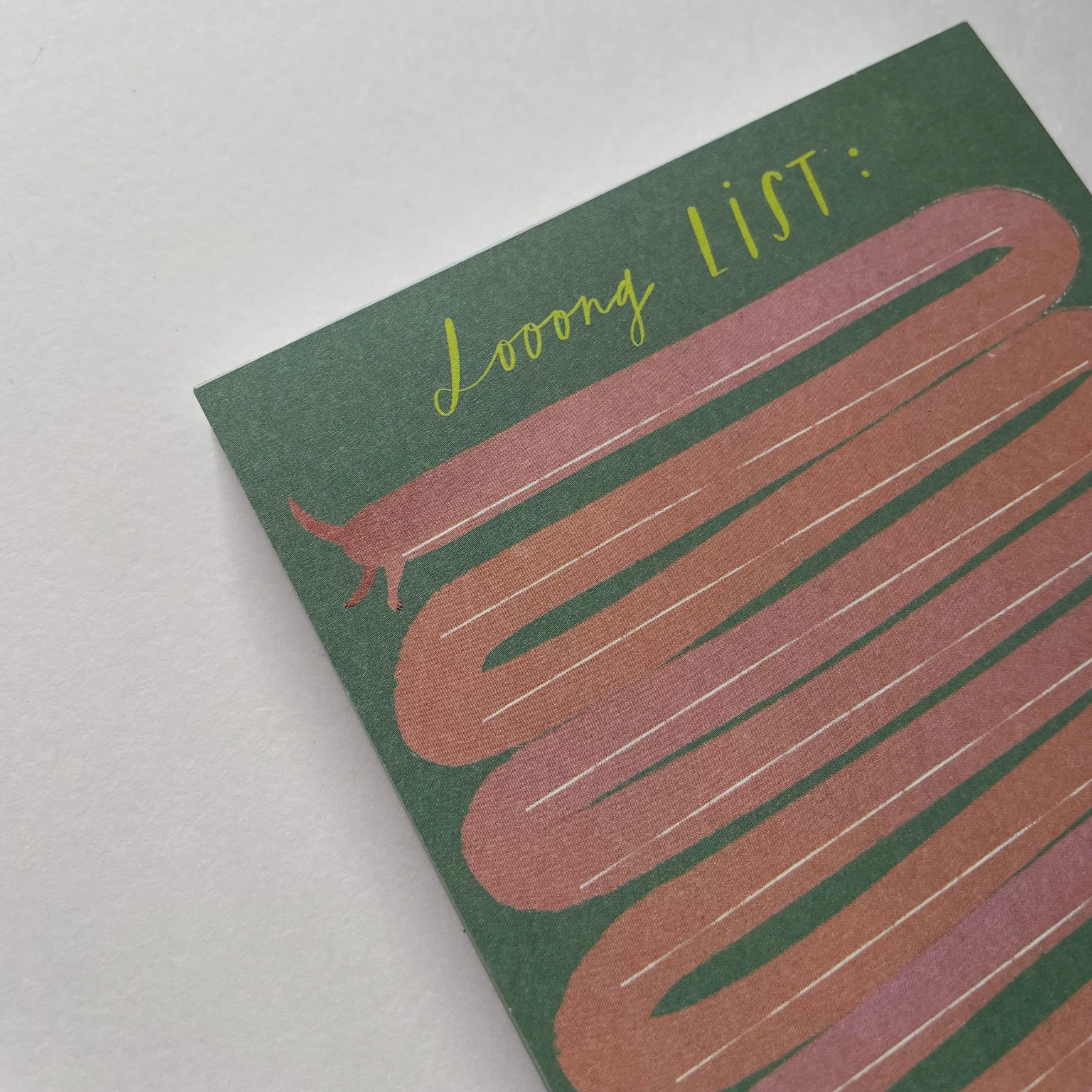 Notizblock Dackel " LOOOONG LIST" von FRANZIZO   