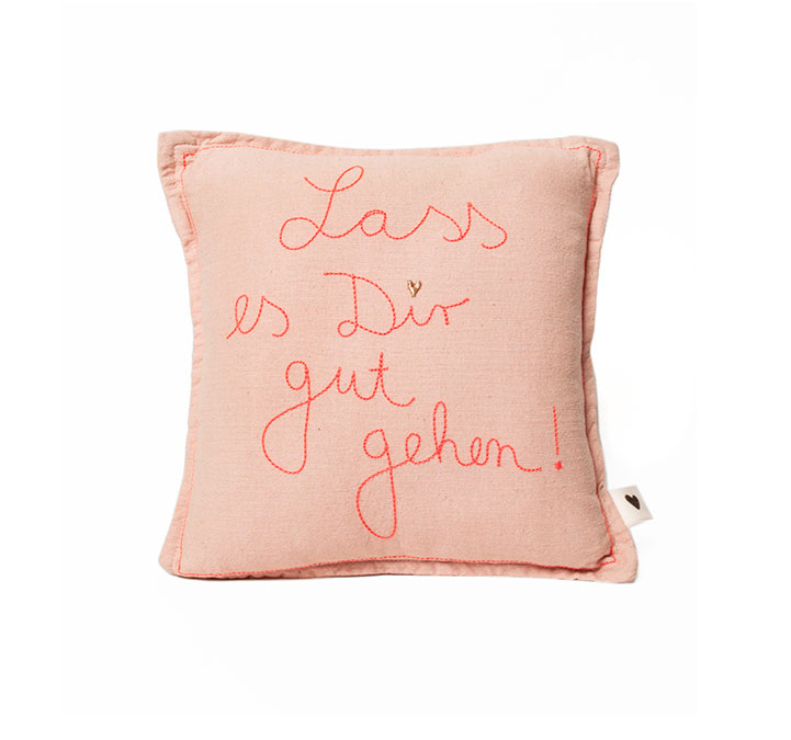 Good old friends Mini Kissen Lass es Dir gut gehen, ca.  25 x 25 cm