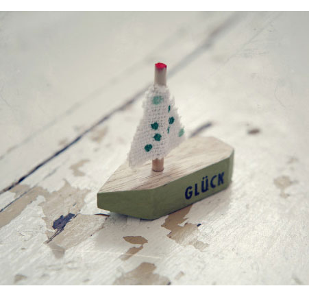 Good old friends Botschaftsboot Glück, ca. 5 cm