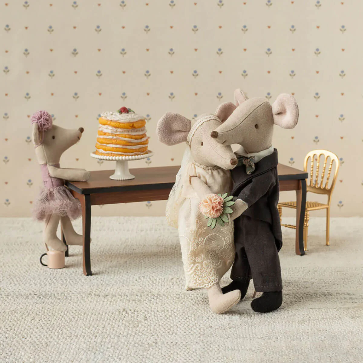 Maileg Hochzeitsmäuse Paar in Box, Mama und Papa