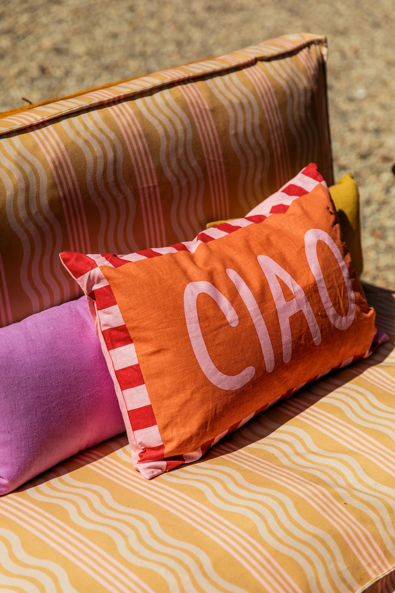 Kissen CIAO, ca. 35 x 55 cm orange 