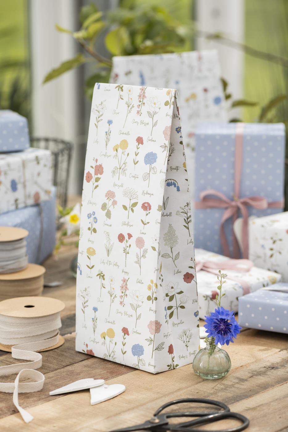 Geschenktüte Garten, ca. 12 x 30 x 7 cm