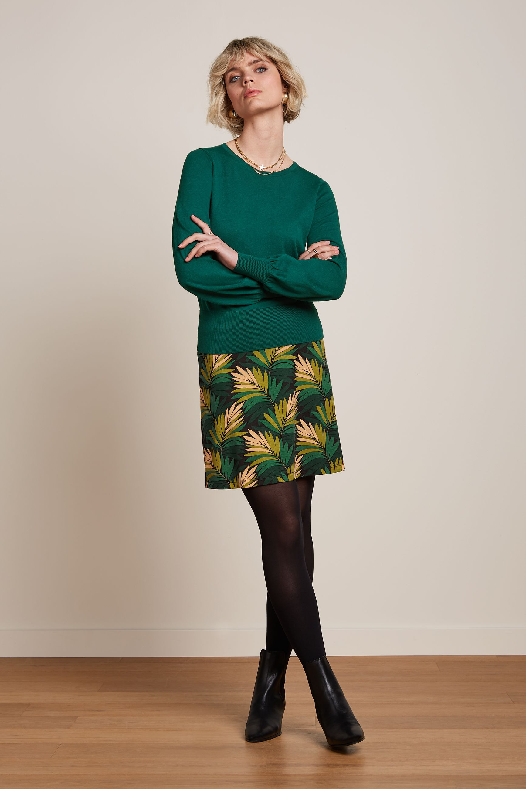 King Louie Border Skirt Ornette, Rock, Farbe: Pine Green King Louie Border Skirt Ornette, Rock, Farbe: Pine Green