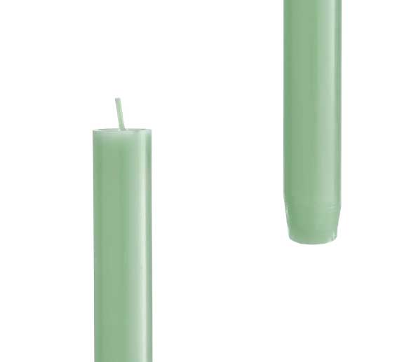Engels Kerzen  Stabkerze gegossen, Größe D. 2,2 x H 24 cm Smaragd