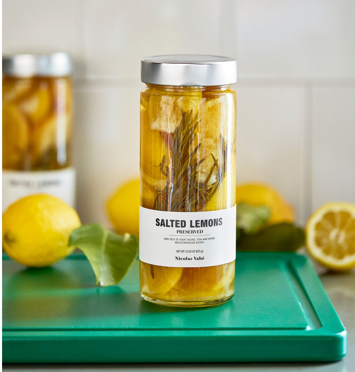 Nicolas Vahe Salted lemons, Preserved, 625 g, Nicolas Vahe gesalzene Zitronen im Glas