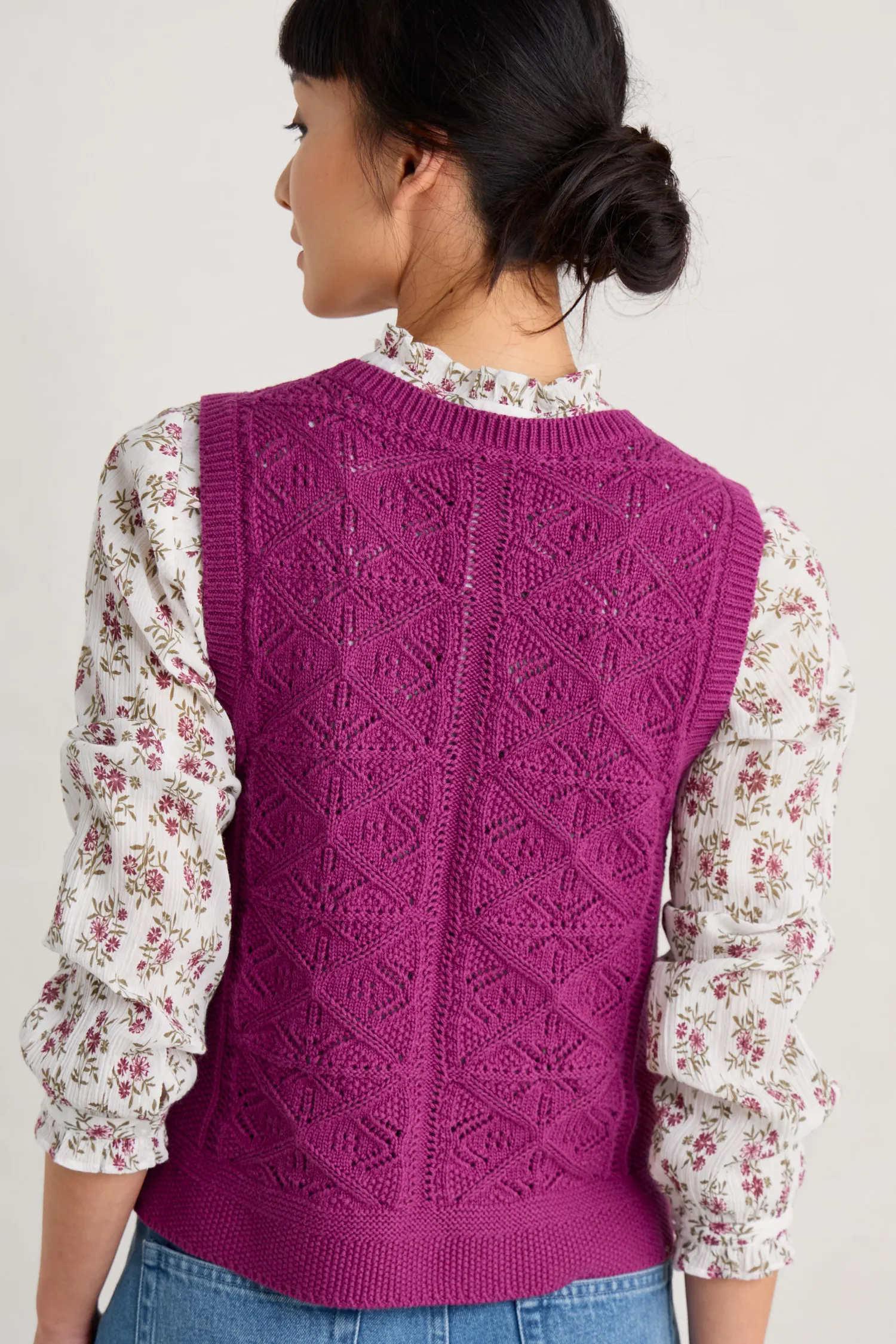 % SEASALT CORNWALL Pullunder Doe Path Vest-Cordial,  Bio-Baumwolle 