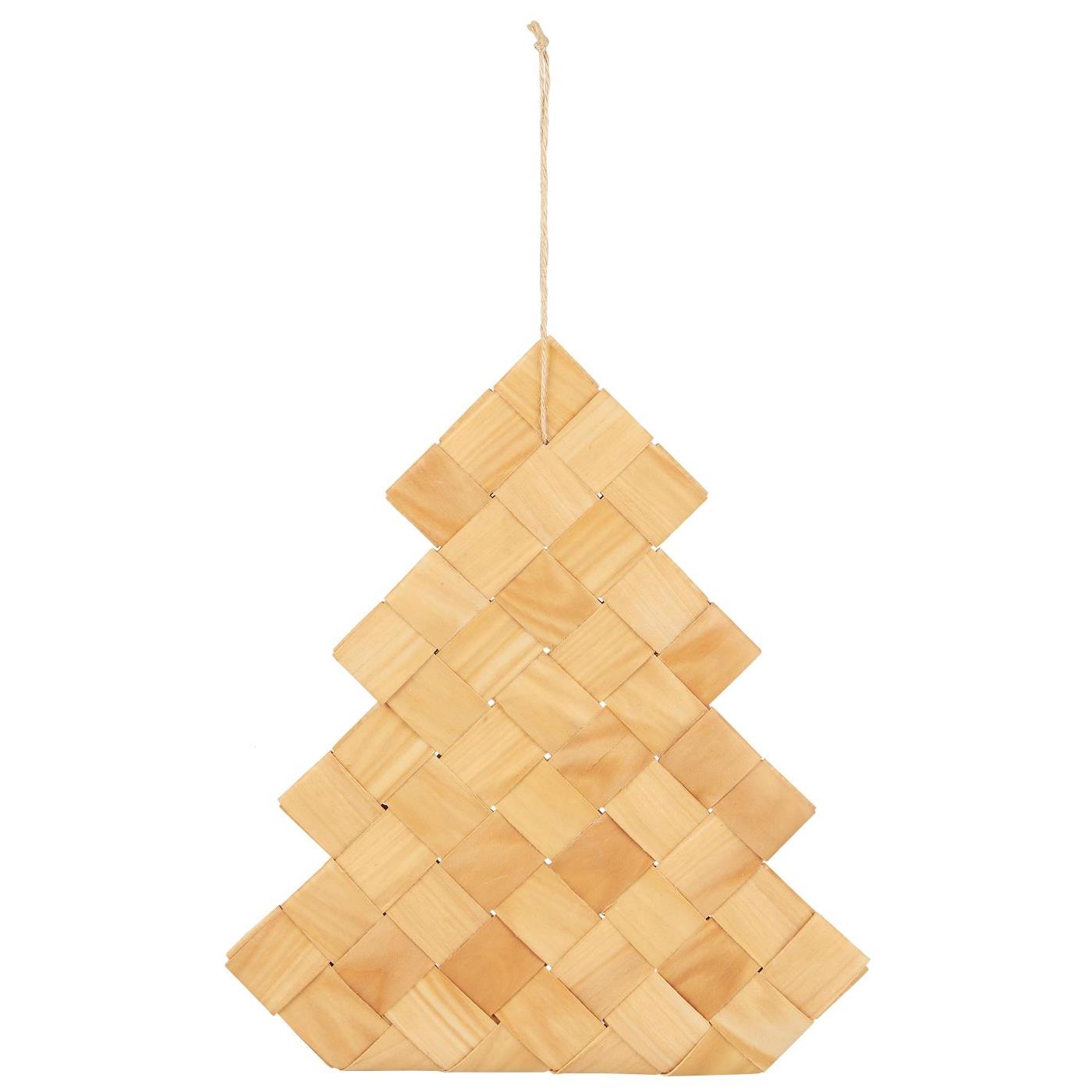 % Tannenbaum zum hängen geflochten Spanholz, Höhe ca. 30 cm von IB Laursen   