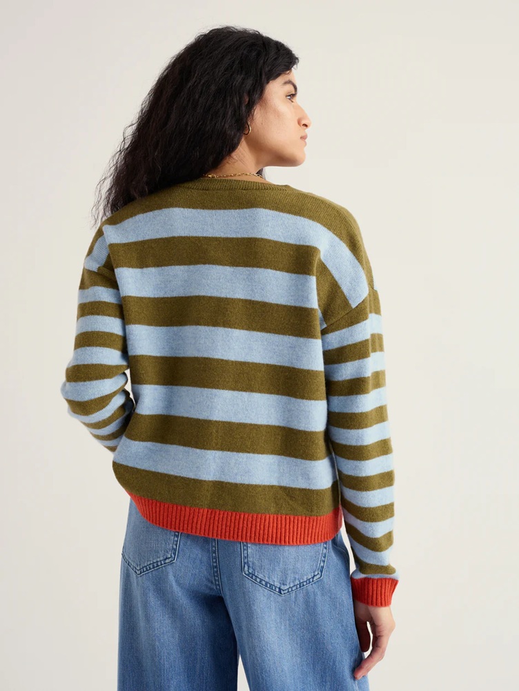 SEASALT CORNWALL Strickjacke Pinwell Cardigan-Bright Shape Seagrass Mix
