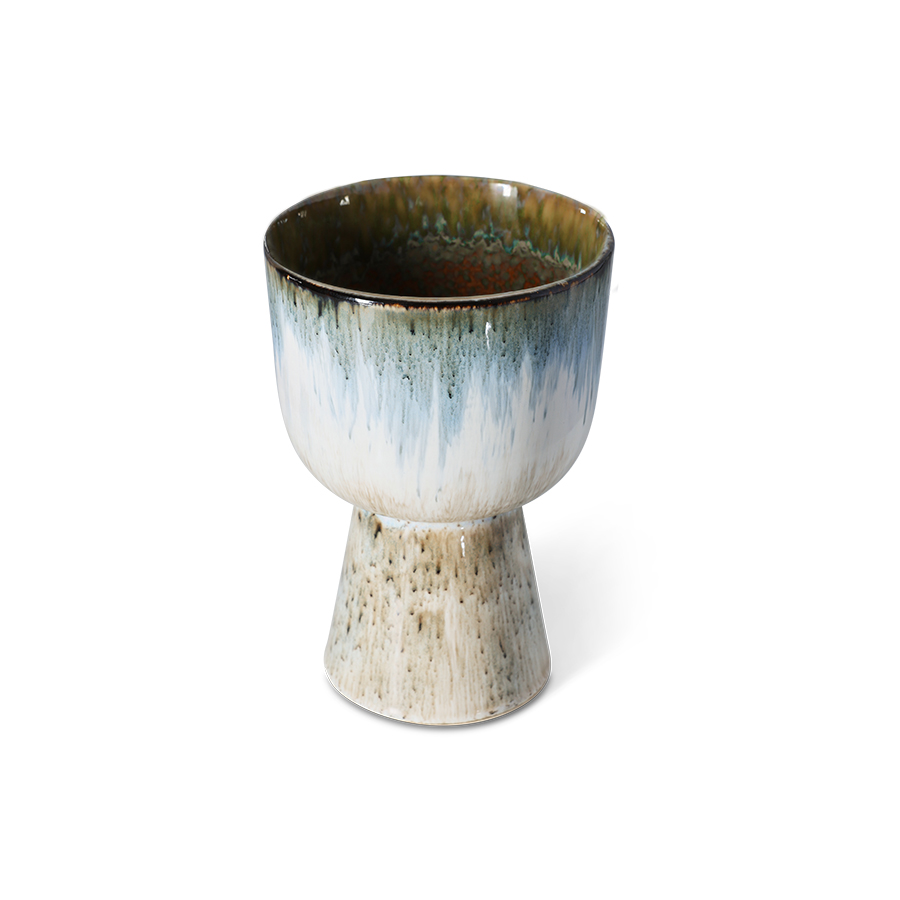 HKliving Retro flower pot glacier,  ca. 24 cm