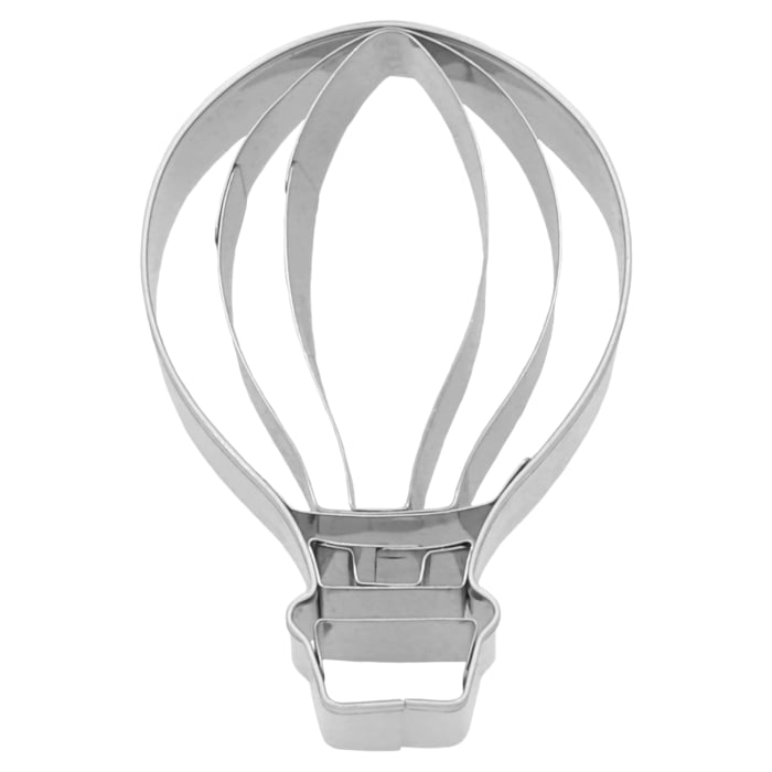 Ausstecherle Heissluftballon 6,5 cm, Edelstahl von Birkmann, mit Innenprägung, Prägeausstecher, Ausstechform    