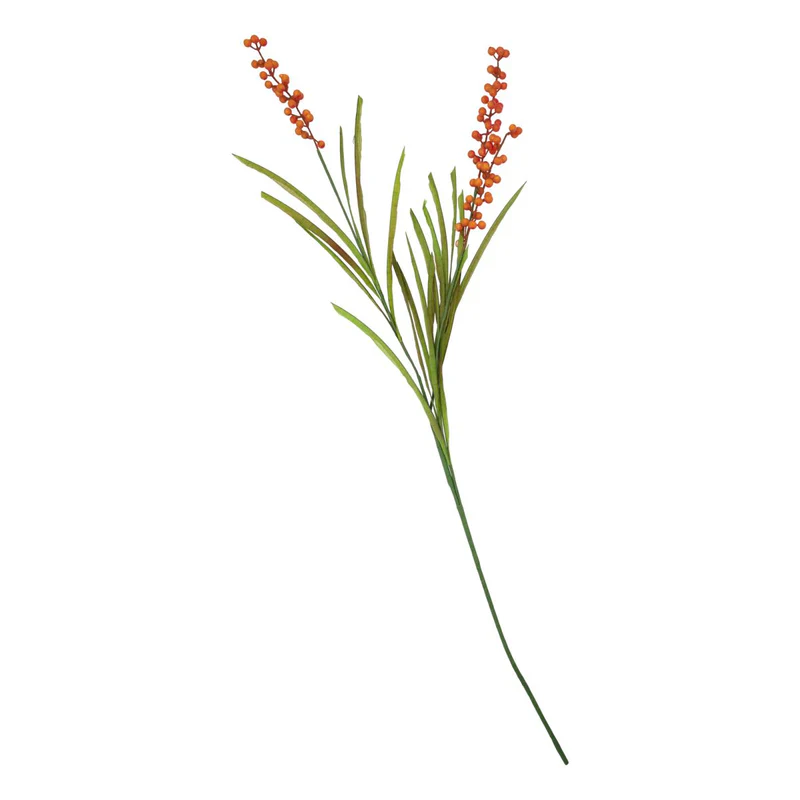 Kunstblume, Blume, rote Beeren  ca. 75 cm Herbst, Buckthorn
