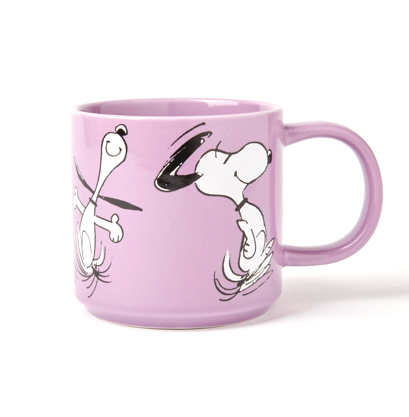 The Peanuts Becher "Happy Dance", Snoopy Tasse, ca. 330 ml  , Flieder