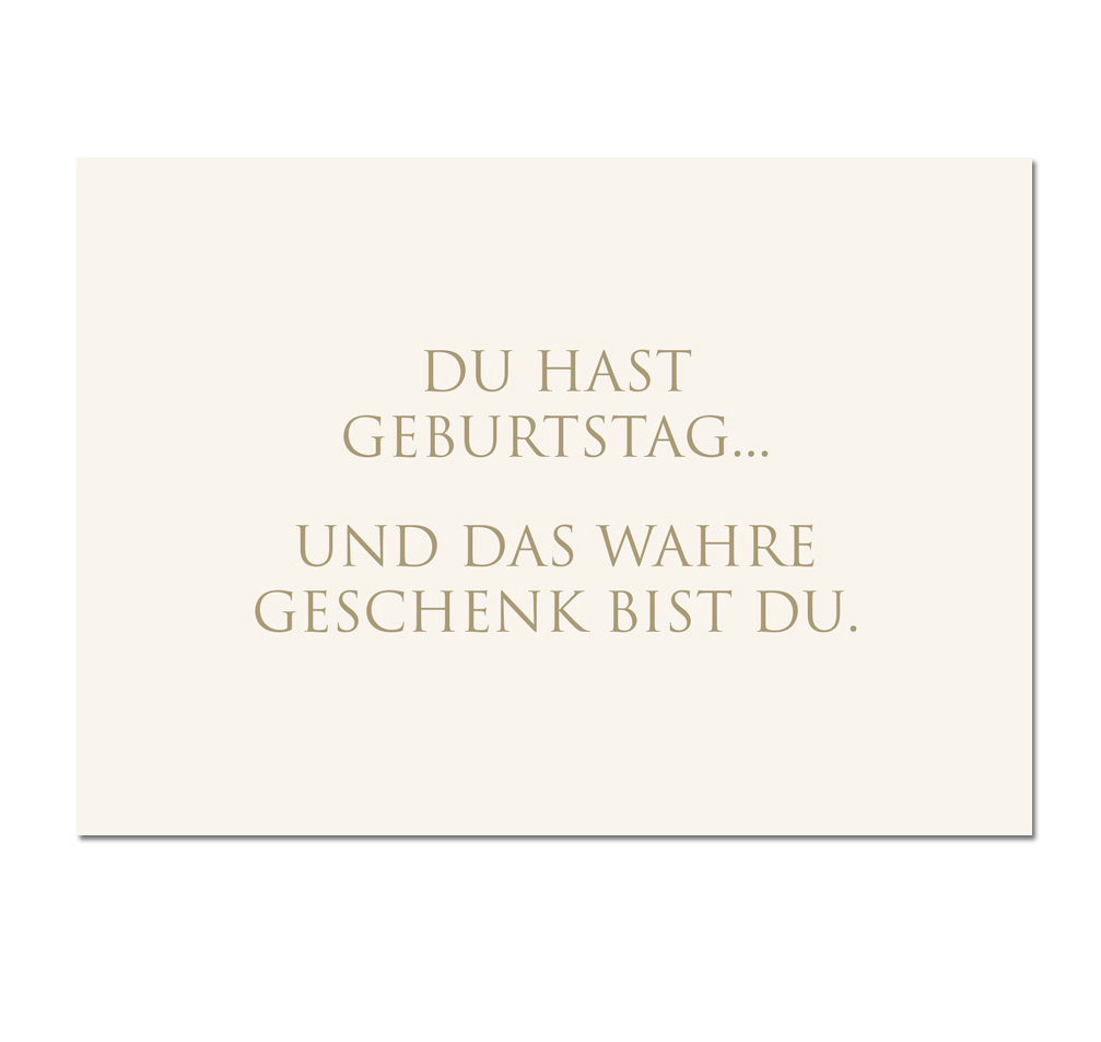 Wunderwort Postkarte "Du hast Geburtstag…"