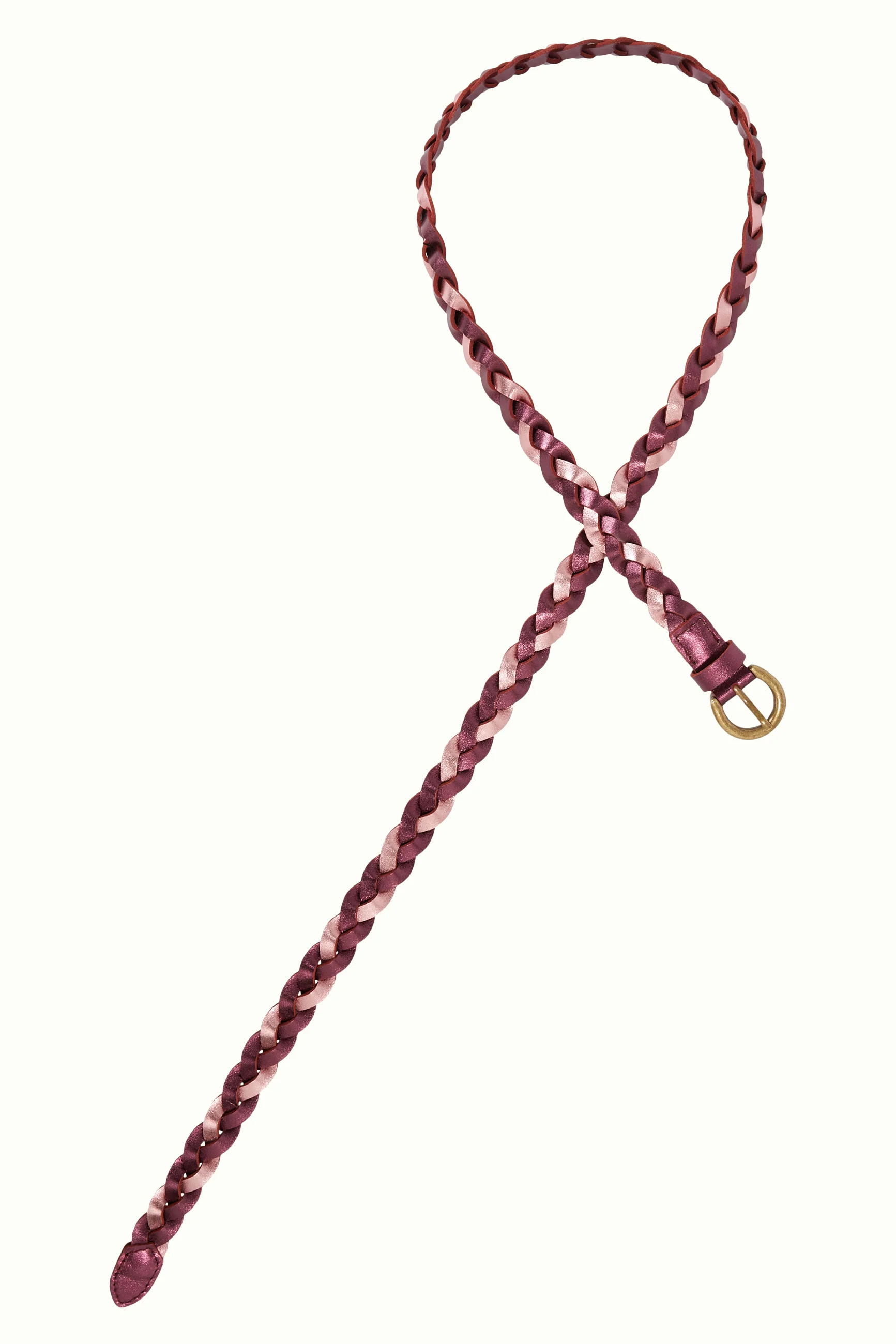 King Louie Gürtel Shiny 2 Tone Belt, Farbe: Bordeaux Red - Belt