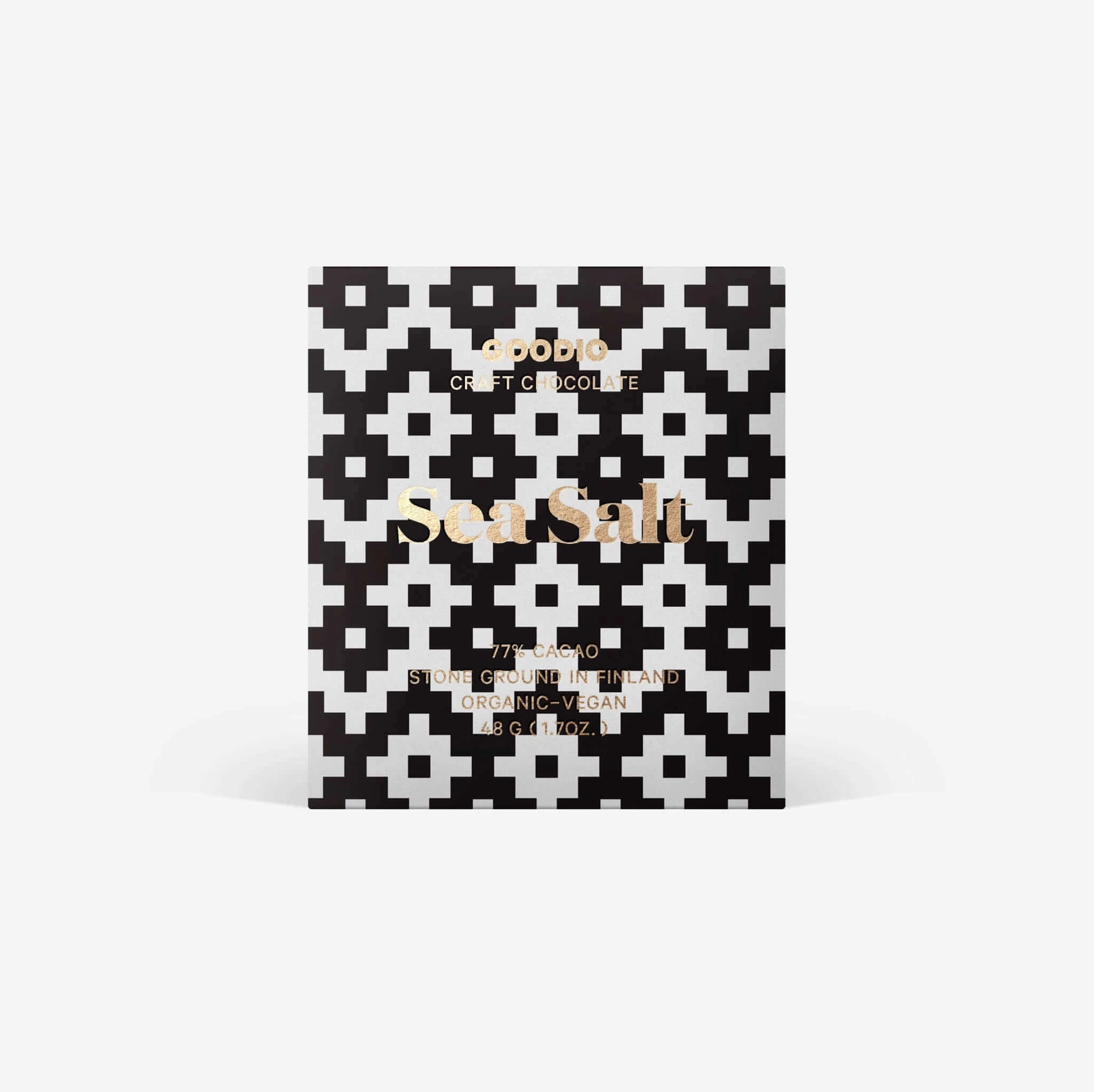 GOODIO Sea Salt Schokolade 77%, Organic Chocolate 77%, 48 g   